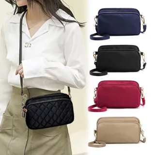 【吉豐洋行】小香風經典菱格多隔層斜背包/晚宴包/側背包(可當手拿包化妝包)