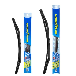【GOODYEAR 固特異】極撥水三節式矽膠雨刷-2支組 MG｜Toyota｜Ford｜Honda｜Nissan(前雨刷｜鍍膜雨刷)