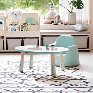 【iloom 怡倫家居】兒童800型可調式豌豆桌 3色(兒童桌 成長桌 兒童書桌 桌子 小桌子 邊桌)