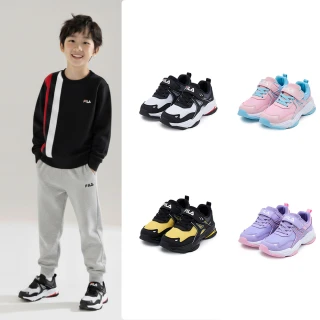 【FILA官方直營】KIDS 童鞋/男童/女童/大童/中童 慢跑鞋/氣墊鞋(任選)
