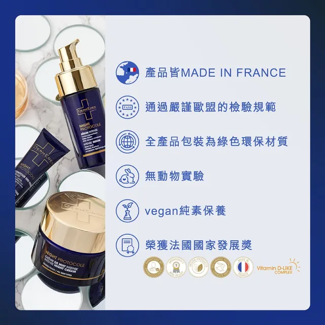 【DermEden 得美登】買一送一★1%A醇煥能撫紋修護眼霜15mL x2(法國藍帶眼霜★改善眼周細紋暗沉)