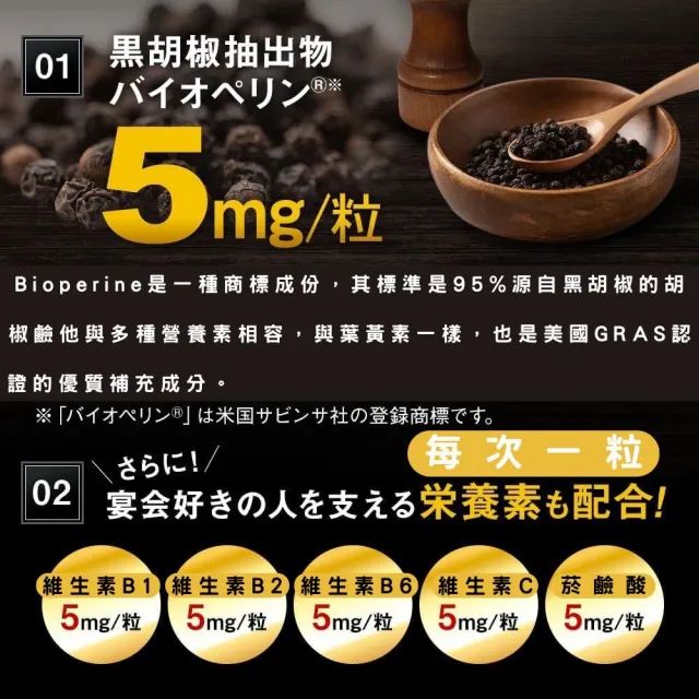 【日本PILLBOX】乾杯!薑黃GOLD 金色強化版 兩入組(5粒/組)