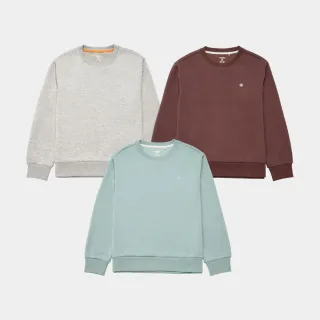 【Hang Ten】女裝-恆溫多功能-空氣層抗菌除臭剪接大學T(多色選)