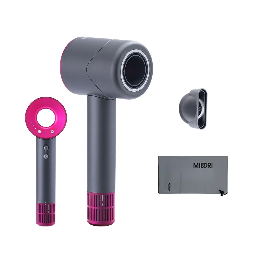 【MIDORI 美多莉】Hypersonic高速負離子吹風機-鐵灰(附贈輕巧收納袋)