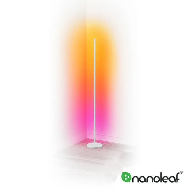 【nanoleaf】Floor Lamp 智能煥彩氛圍落地燈-雪花白(RGB LED 觸控 音樂 氣氛燈 LED燈 像素燈)