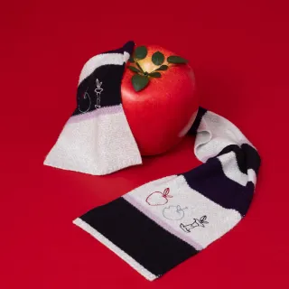 【gozo】迪士尼系列 just one bite寬條紋跳色圍巾(兩色)