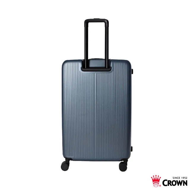 【CROWN 皇冠】DOPPIO 29吋 前開式霧面拉鍊 拉桿箱(行李箱/旅行箱/密碼鎖)