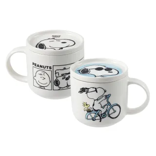 【CorelleBrands 康寧餐具】CORNINGWARE SNOOPY附蓋馬克杯450ml