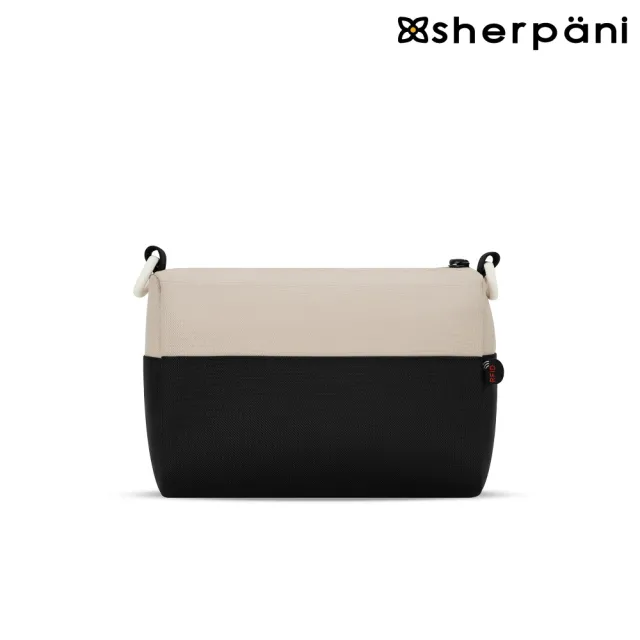 【Sherpani】雙11 RFID 防潑水多功能斜背包 25II Skye 4L｜卡其/Con Leche(RFID 屏蔽 拉鍊固定鎖