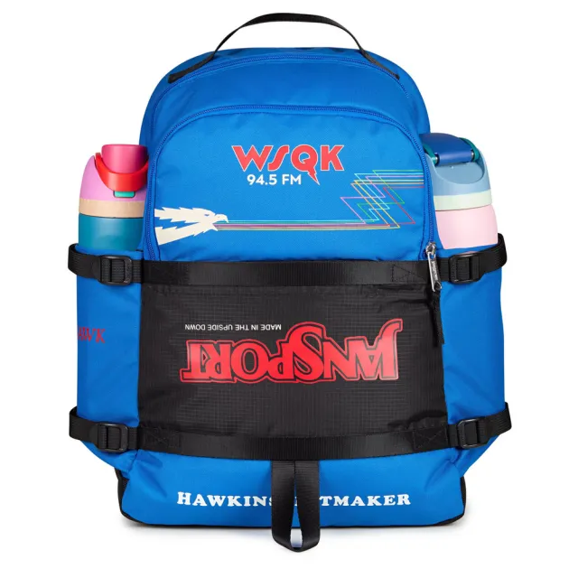 【JANSPORT】雙11 Pack Squawk 後背包 藍 怪奇物語 聯名款(JS0A898BA2S)