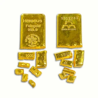 【Shiny 炫麗】切料金條4錢(金重：4台錢 15克)