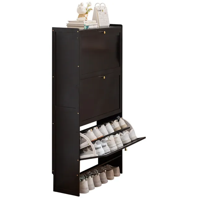 【LEZUN 樂尊】翻鬥鞋櫃高款立式窄薄 家用門口玄關櫃(大容量/多層收納/翻鬥鞋櫃/立式鞋櫃/窄鞋櫃)