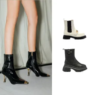 【AS 集團】時尚焦點 真皮高跟短靴/厚底短靴(多款任選)