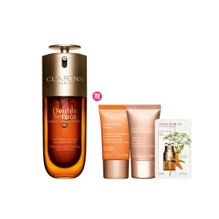 【CLARINS 克蘭詩】經典黃金雙萃精華50ml(黃金雙萃緊緻光采組/聖誕禮盒/交換禮物/黃金雙激萃)