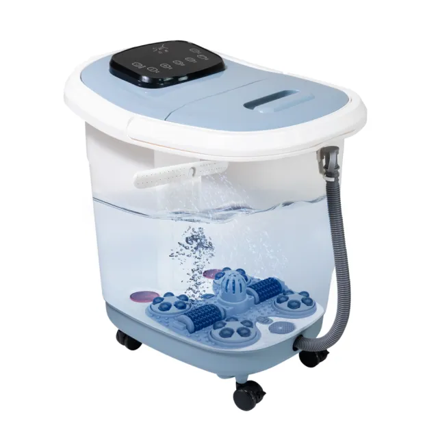 【日虎】高桶上掀式水療泡腳機-石墨烯自動滾輪SK-3323  贈泡腳包10包+貼布1盒