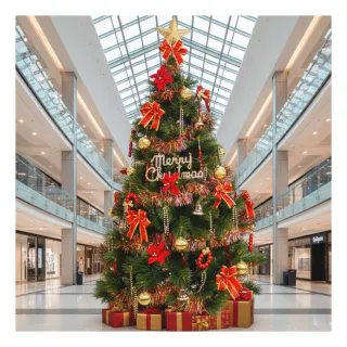 【摩達客】台灣製15尺/15呎 450cm 特級松針葉聖誕樹(含飾品組/含100燈LED燈9串/附控制器跳機/本島免運費)