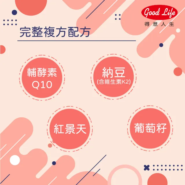 【得意人生】Q10高含量30mg複方膠囊 4入組(共240粒 沈永慶藥師推薦 q10 紅麴 紅景天)