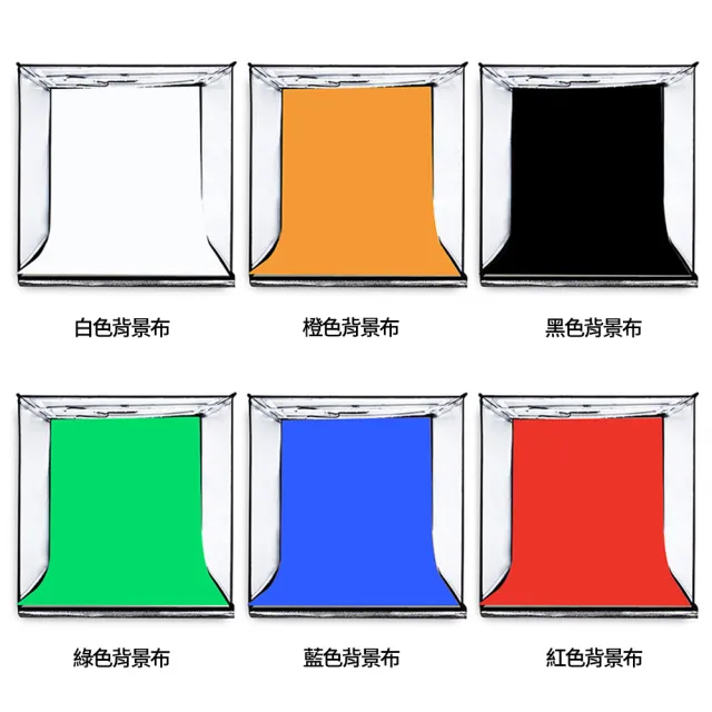 【PULUZ 胖牛】LED 攝影棚-40cm(LED調光+六色背景)