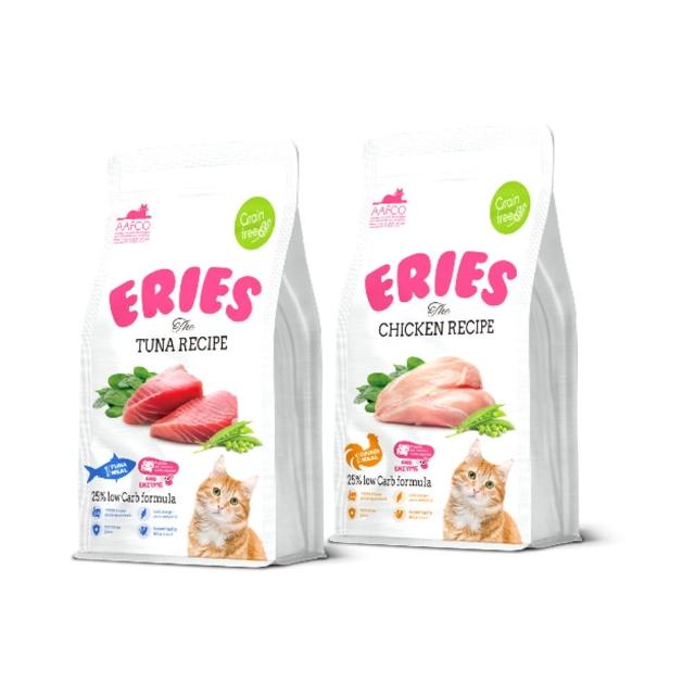 【Eries】益生菌酵素無穀貓糧 1kg*3包組(貓飼料、貓主食、貓糧、貓乾糧)