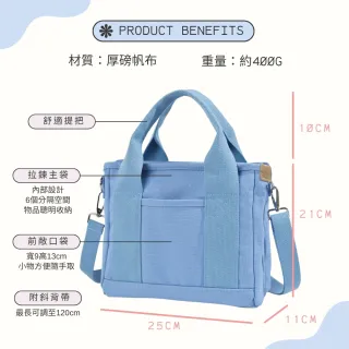 【MoodRiver】日式風格 厚磅 帆布袋 手提袋 斜背包 手提包 側背包 單肩包 便當袋 環保袋 餐袋 帆布包 女包