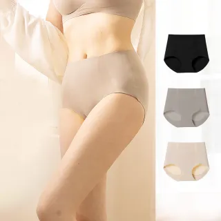 【蒂巴蕾】任選3件-中高腰無痕抗菌內褲-微體雕 20D冰肌(植物系桑蠶絲女內褲 內褲 女 高腰 包覆內褲)