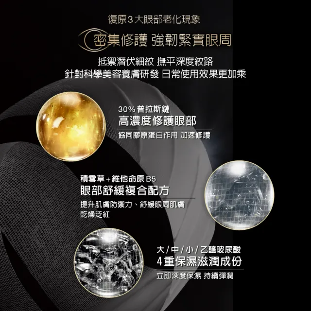 【HR 赫蓮娜】官方直營 黑繃帶修護眼霜15ML(電波眼霜/眼周保養/聖誕節 交換禮物)