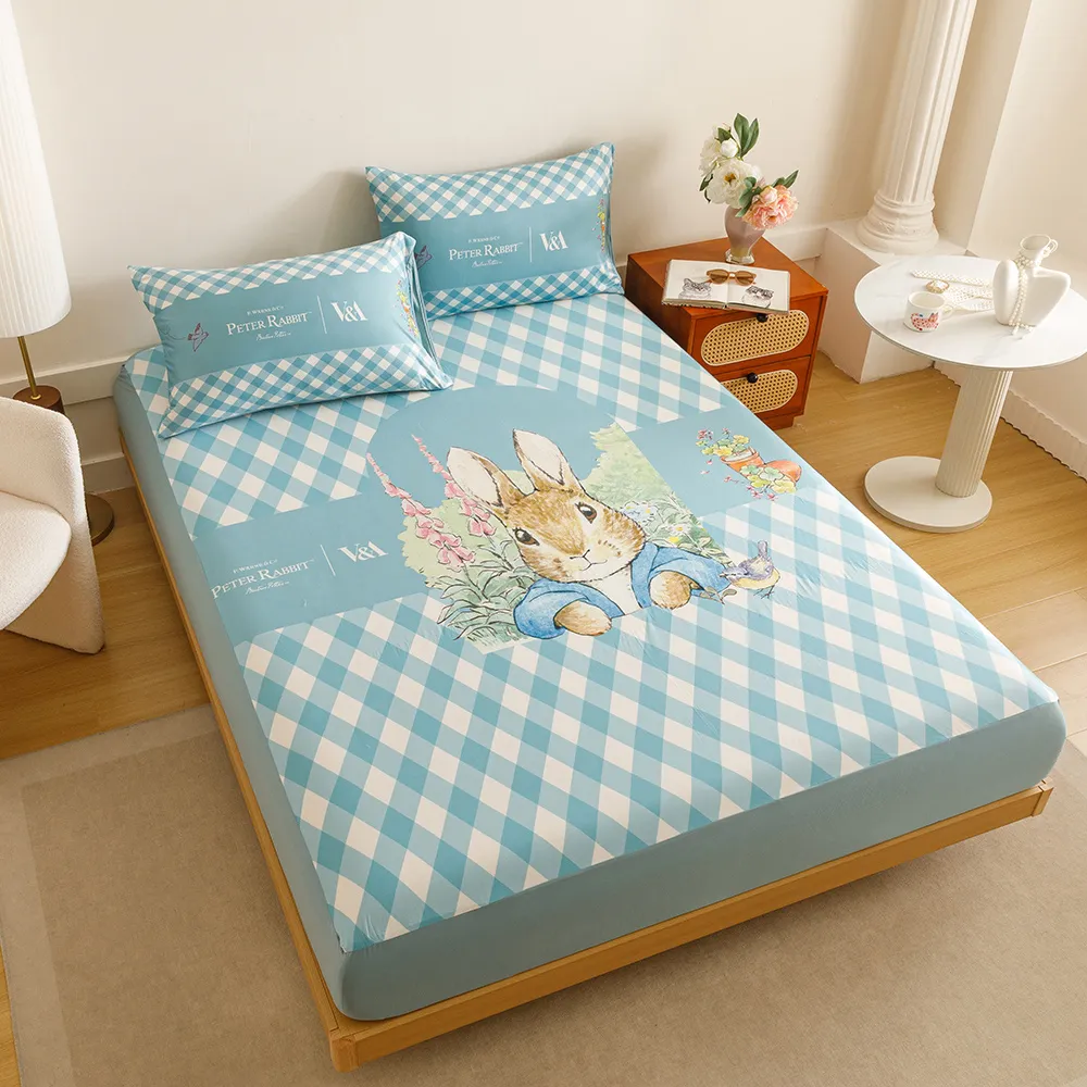 【PETER RABBIT】比得兔與V&A博物館 床包枕套組-任選(單人尺寸/正版授權/床包/枕套/二件組)