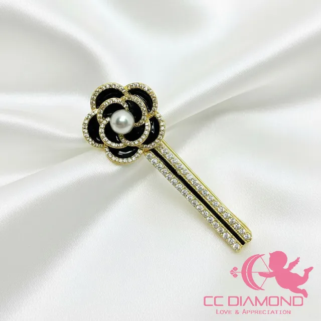 【CC Diamond】珍珠髮夾 2選1(7.3mm 7.6mm)