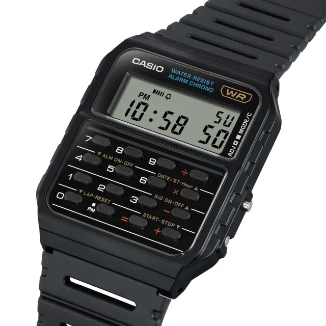 【CASIO 卡西歐】計算機功能電子錶(CA-53W-1)
