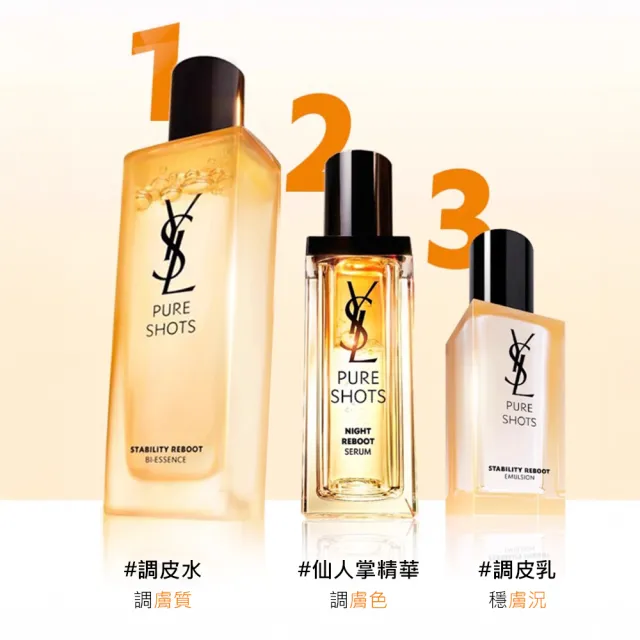 【YSL】官方直營 極速調皮保養組(調皮水+調皮乳/化妝水/乳液)