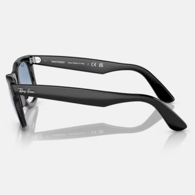 【RayBan 雷朋】木村拓哉同款Wayfarer膠框漸層抗UV太陽眼鏡(RB2140F-901/3F 52mm 漸層鏡片)