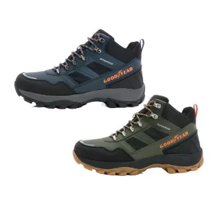 【GOODYEAR 固特異】男 動態防水戶外鞋 防潑水 運動鞋(GAMO43545/GAMO43546)