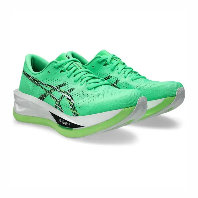 【asics 亞瑟士】亞瑟士 Sonicblast 男 慢跑鞋 跑鞋 路跑 箱根驛傳 綠 黑(1011C083-300)