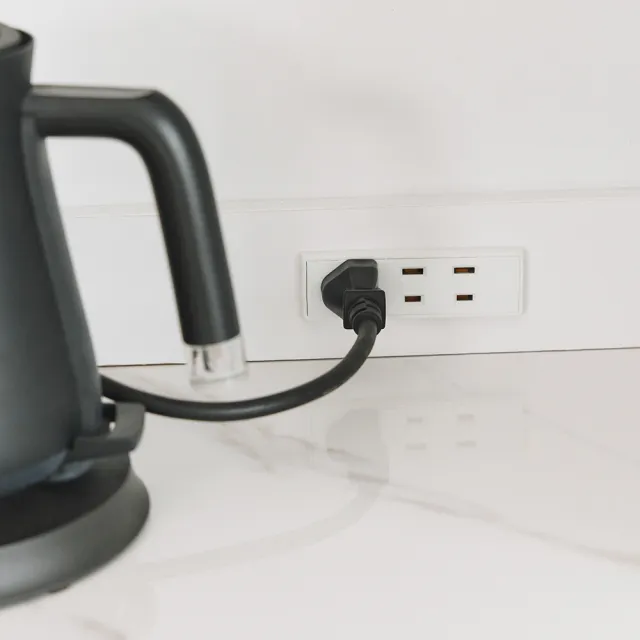 【完美主義】KHAKI岩板3尺電器收納櫃(餐櫃/附插座/電器櫃)
