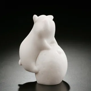 【Gallery Chuan 筌美術】諸事吉祥 Propitious Life(石雕 豬 諸事吉祥 喜氣 招財 送禮 藝術禮品)