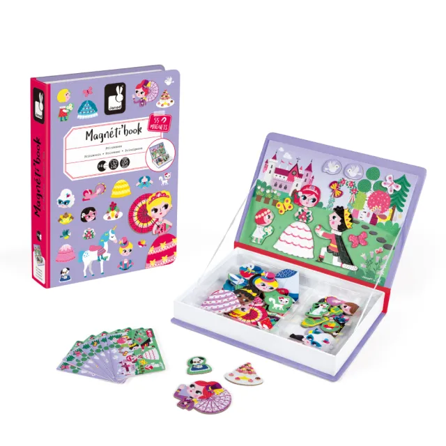 【Janod】磁鐵遊戲書-公主與王子(磁鐵書 安靜書 邏輯思考 創造力)