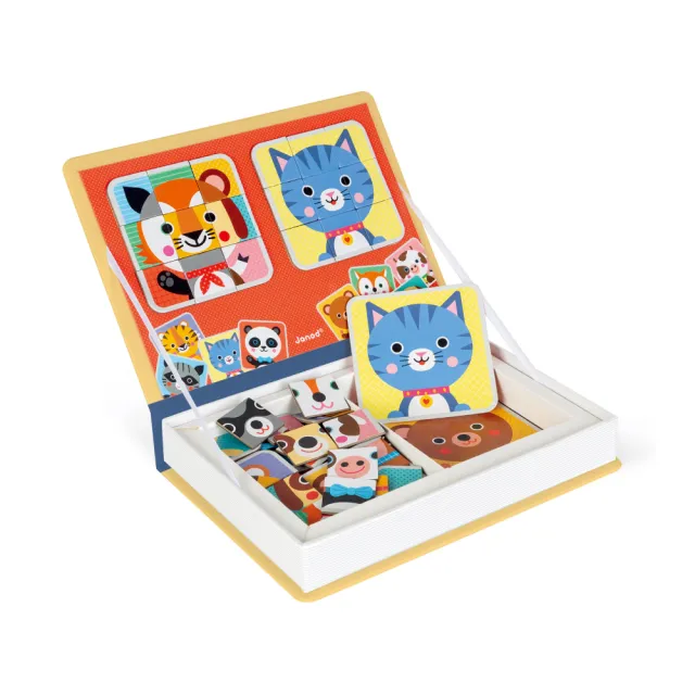 【Janod】磁鐵遊戲書-動物拼圖(磁鐵書 安靜書 邏輯思考 創造力)