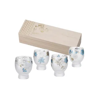 【ADERIA】日本製 四季巡禮酒杯/清酒杯4入組(145ml)