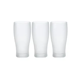 【ADERIA】日本製冰晶系列薄口啤酒杯365ml(3入組)
