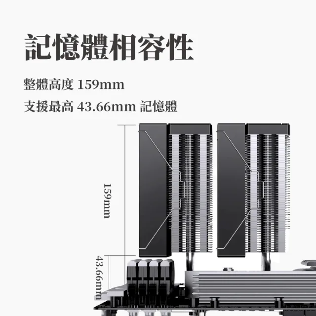 【JONSBO 喬思伯】CA80 CPU散熱器 TDP:260W 3年保(雙塔/第3代逆重力6導管/燙金頂蓋/ARGB/靜音)