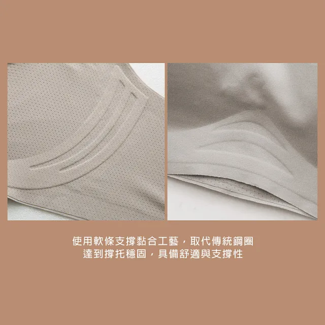 【蒂巴蕾】透氧系無鋼圈內衣1件-包覆型 無痕內衣 S-XL(舒適內衣 背扣式 內衣 透氣 大尺碼 小尺碼 冰肌)
