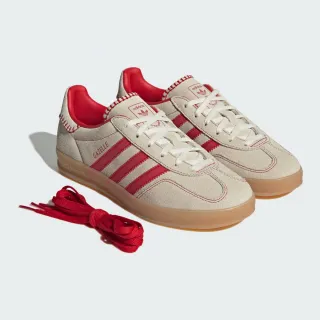 【adidas 愛迪達】GAZELLE INDOOR 運動休閒鞋 德訓鞋 女鞋 Originals JS1402