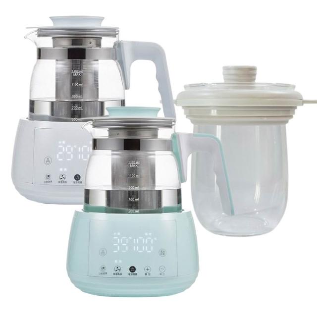 【ikiiki 伊崎】智能調溫烹煮壺養生壺含燉盅組IK-TK4401/2(保溫 泡茶 快煮壼 優格機)