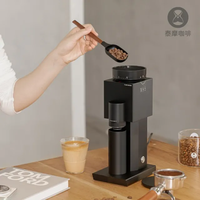 【TIMEMORE 泰摩】泰摩咖啡 BRICKS咖啡電動磨豆機-TEGB01S黑色/白色(錐魔)