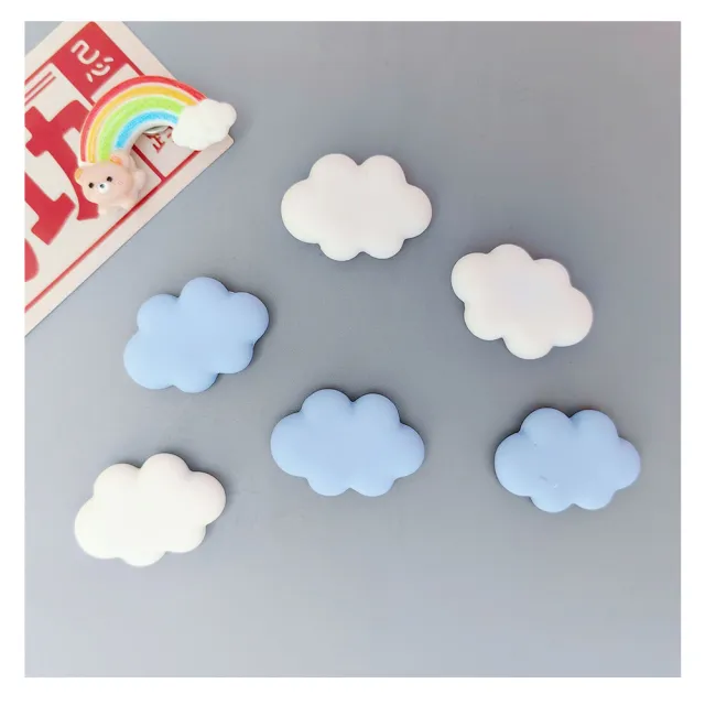 【Paper Play】冰箱貼 冰箱磁鐵/可愛胖胖雲朵造型磁鐵 冰箱磁鐵 單入(2色任選)