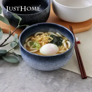 【Just Home】日式漸層陶瓷麵碗1100ml三件組-4色可選(可微波 碗 麵碗 拉麵碗 碗公 泡麵碗)