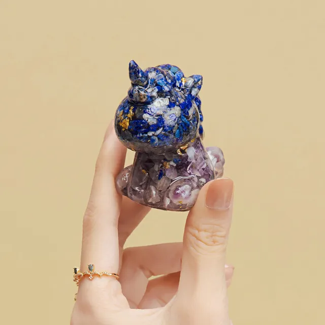 【SPANCONNY 飾品控】開運獨角獸 l 黃水晶 草莓晶 青金石 紫水晶 l 動物水晶擺件(招財事業/人緣愛情)