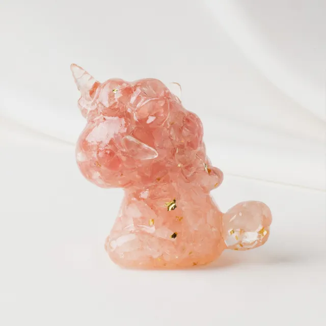 【SPANCONNY 飾品控】開運獨角獸 l 黃水晶 草莓晶 青金石 紫水晶 l 動物水晶擺件(招財事業/人緣愛情)