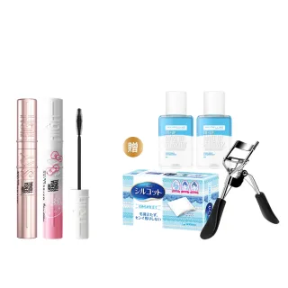 【MAYBELLINE 媚比琳】聖誕交換禮物★飛天翹防水睫毛膏2入組(#SKYHIGH#Hello Kitty)