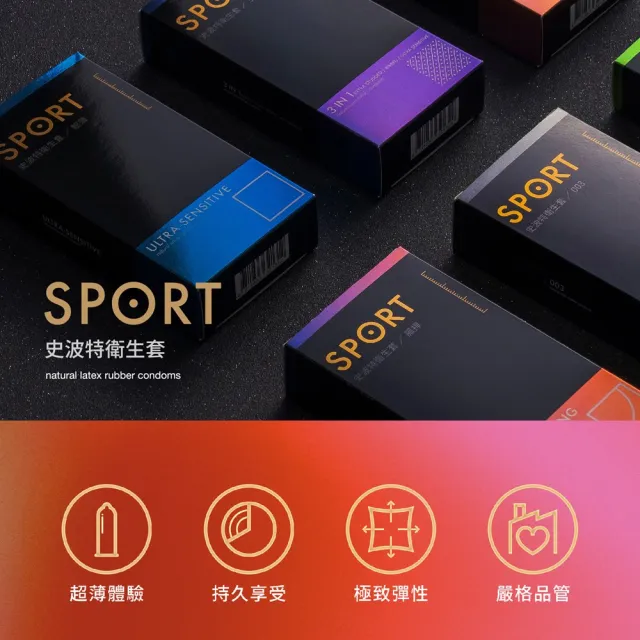 【SPORT 史波特】衛生套保險套 2盒(12入/盒)